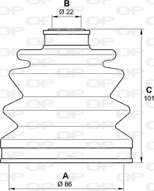 Open Parts SJK7187.00 - Пыльник, приводной вал autospares.lv