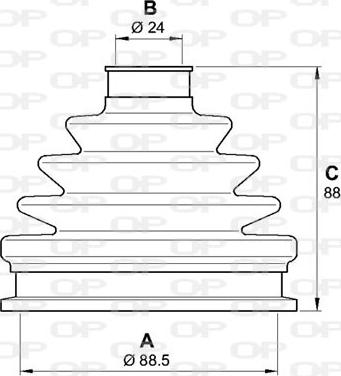 Open Parts SJK7136.00 - Пыльник, приводной вал autospares.lv