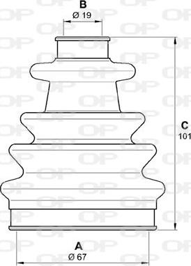 Open Parts SJK7131.00 - Пыльник, приводной вал autospares.lv