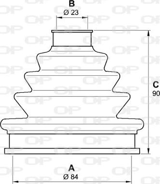 Open Parts SJK7125.00 - Пыльник, приводной вал autospares.lv