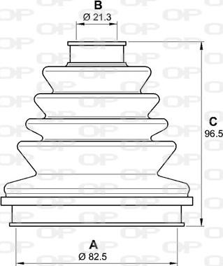 Open Parts SJK7244.00 - Пыльник, приводной вал autospares.lv