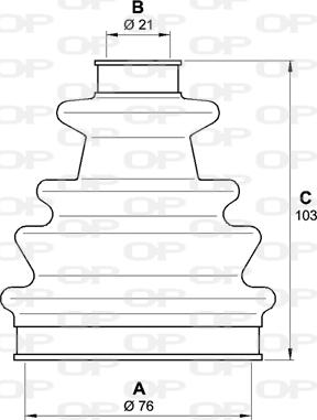 Open Parts SJK7247.00 - Пыльник, приводной вал autospares.lv