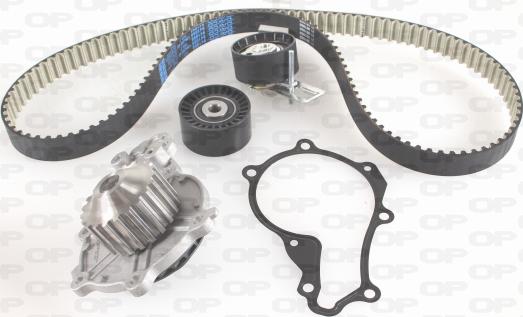 Open Parts WTBK5160.00 - Водяной насос + комплект зубчатого ремня ГРМ autospares.lv