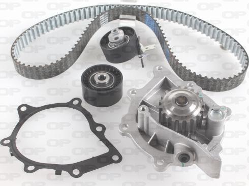 Open Parts WTBK5163.00 - Водяной насос + комплект зубчатого ремня ГРМ autospares.lv