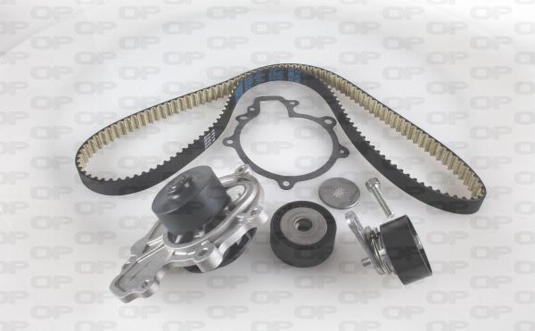 Open Parts WTBK5128.00 - Водяной насос + комплект зубчатого ремня ГРМ autospares.lv