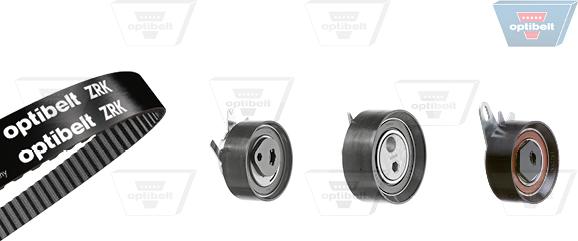 Optibelt KT 1442 - Комплект зубчатого ремня ГРМ autospares.lv