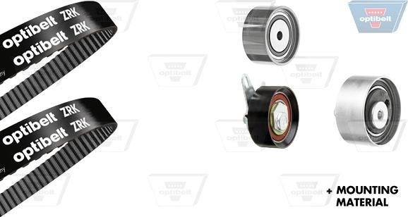 Optibelt KT 1460 - Комплект зубчатого ремня ГРМ autospares.lv