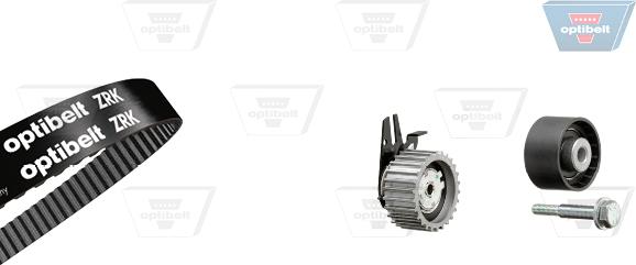 Optibelt KT 1400 - Комплект зубчатого ремня ГРМ autospares.lv