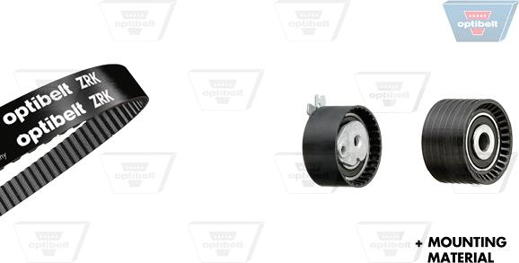 Optibelt KT 1410 - Комплект зубчатого ремня ГРМ autospares.lv