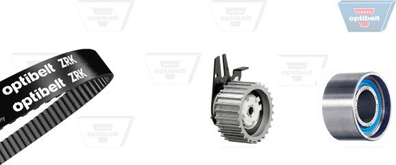 Optibelt KT 1484 - Комплект зубчатого ремня ГРМ autospares.lv