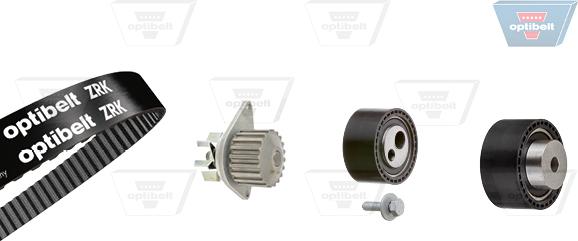 Optibelt KT 1480 W1 - Водяной насос + комплект зубчатого ремня ГРМ autospares.lv