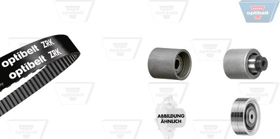 Optibelt KT 1594 - Комплект зубчатого ремня ГРМ autospares.lv