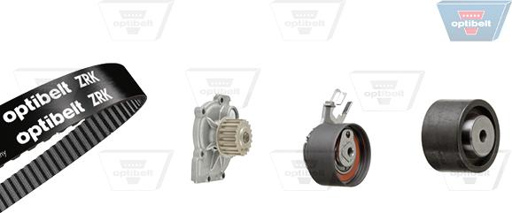 Optibelt KT 1520 W1 - Водяной насос + комплект зубчатого ремня ГРМ autospares.lv