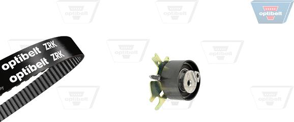 Optibelt KT 1601 - Комплект зубчатого ремня ГРМ autospares.lv