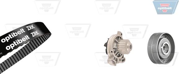 Optibelt KT 1090 W1 - Водяной насос + комплект зубчатого ремня ГРМ autospares.lv