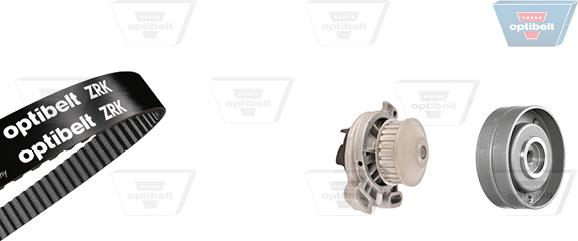 Optibelt KT 1093 W1 - Водяной насос + комплект зубчатого ремня ГРМ autospares.lv