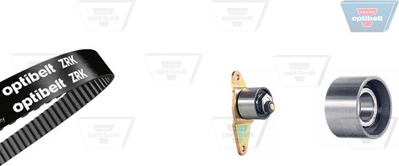 Optibelt KT 1043 - Комплект зубчатого ремня ГРМ autospares.lv