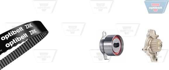 Optibelt KT 1055 W1 - Водяной насос + комплект зубчатого ремня ГРМ autospares.lv