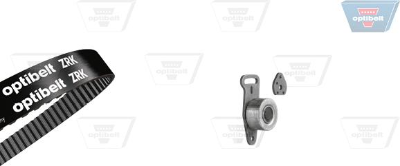 Optibelt KT 1264 - Комплект зубчатого ремня ГРМ autospares.lv