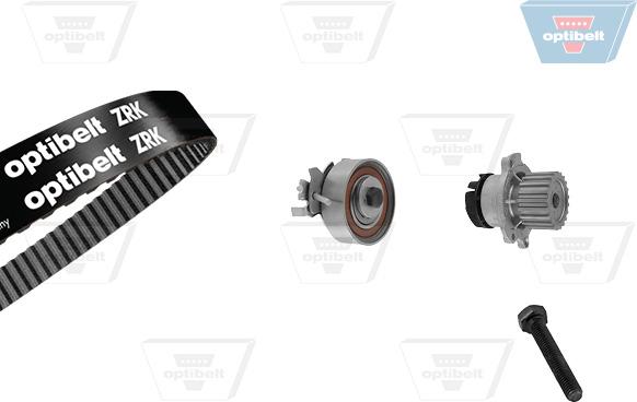 Optibelt KT 1002 W5 - Водяной насос + комплект зубчатого ремня ГРМ autospares.lv