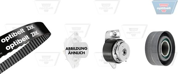 Optibelt KT 1086 W1 - Водяной насос + комплект зубчатого ремня ГРМ autospares.lv