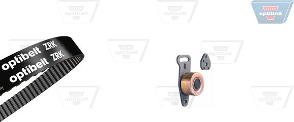 Optibelt KT 1198 - Комплект зубчатого ремня ГРМ autospares.lv