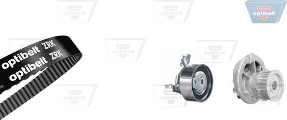 Optibelt KT 1027 W1 - Водяной насос + комплект зубчатого ремня ГРМ autospares.lv