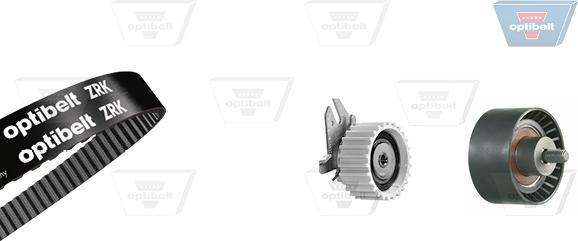 Optibelt KT 1079 - Комплект зубчатого ремня ГРМ autospares.lv