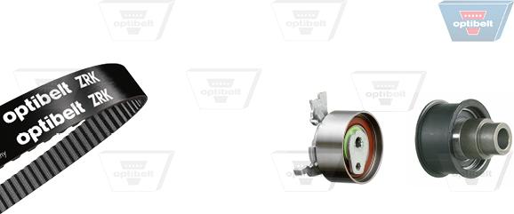 Optibelt KT 1077 - Комплект зубчатого ремня ГРМ autospares.lv