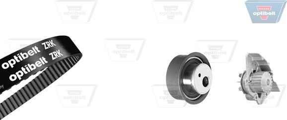 Optibelt KT 1168 W1 - Водяной насос + комплект зубчатого ремня ГРМ autospares.lv