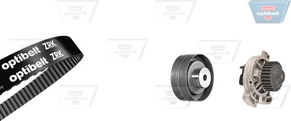 Optibelt KT 1102 W1 - Водяной насос + комплект зубчатого ремня ГРМ autospares.lv