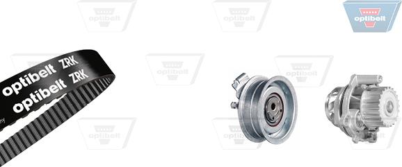 Optibelt KT 1133 W2 - Водяной насос + комплект зубчатого ремня ГРМ autospares.lv