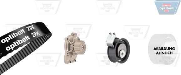 Optibelt KT 1300 W1 - Водяной насос + комплект зубчатого ремня ГРМ autospares.lv