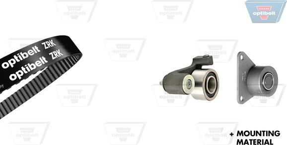 Optibelt KT 1290 - Комплект зубчатого ремня ГРМ autospares.lv