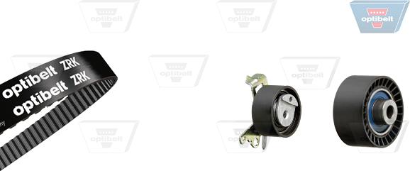 Optibelt KT 1244 - Комплект зубчатого ремня ГРМ autospares.lv