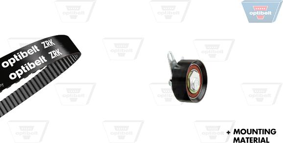 Optibelt KT 1246 - Комплект зубчатого ремня ГРМ autospares.lv