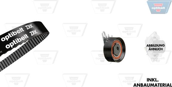 Optibelt KT 1218 W2 - Водяной насос + комплект зубчатого ремня ГРМ autospares.lv