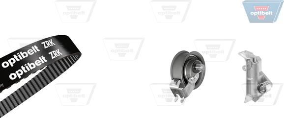 Optibelt KT 1231 - Комплект зубчатого ремня ГРМ autospares.lv