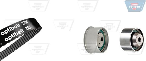 Optibelt KT 1272 - Комплект зубчатого ремня ГРМ autospares.lv