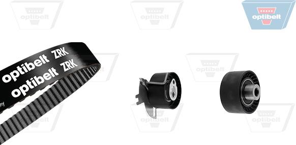 Optibelt KT 1718 - Комплект зубчатого ремня ГРМ autospares.lv