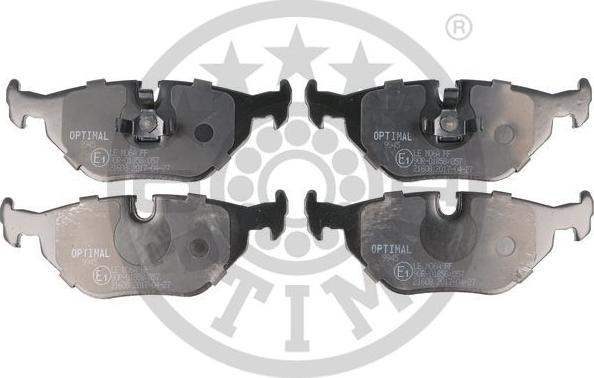 Optimal BP-09945 - Тормозные колодки, дисковые, комплект autospares.lv