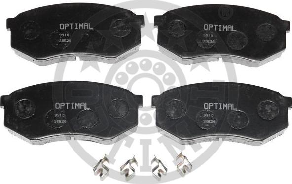 Optimal 9910 - Тормозные колодки, дисковые, комплект autospares.lv
