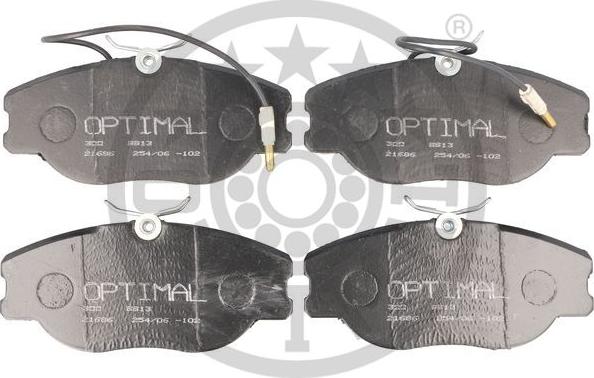 Optimal 9913 - Тормозные колодки, дисковые, комплект autospares.lv