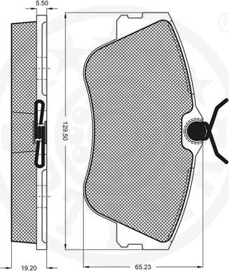 Optimal 9929 - Тормозные колодки, дисковые, комплект autospares.lv