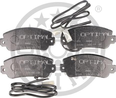 Optimal 9492 - Тормозные колодки, дисковые, комплект autospares.lv