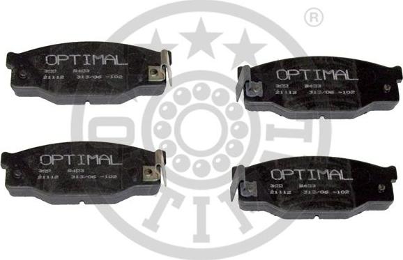 Optimal 9403 - Тормозные колодки, дисковые, комплект autospares.lv