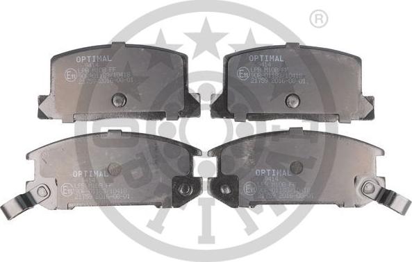 Optimal 9414 - Тормозные колодки, дисковые, комплект autospares.lv