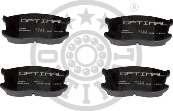 Optimal 9411 - Тормозные колодки, дисковые, комплект autospares.lv