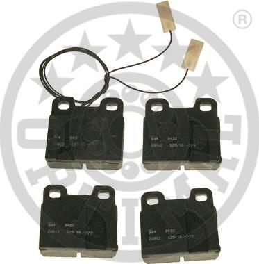 Optimal 9432 - Тормозные колодки, дисковые, комплект autospares.lv