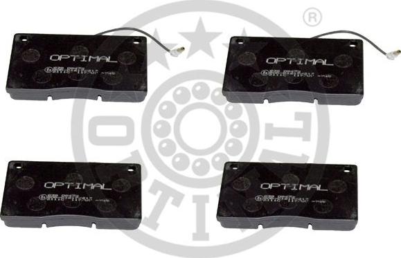 Optimal 9473 - Тормозные колодки, дисковые, комплект autospares.lv